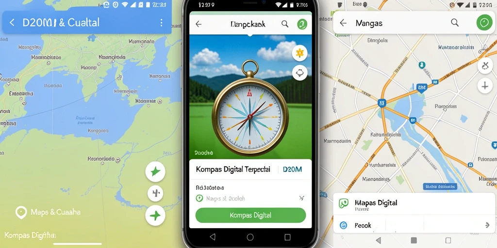 Tampilan antarmuka D200M yang intuitif dan fungsional untuk navigasi.