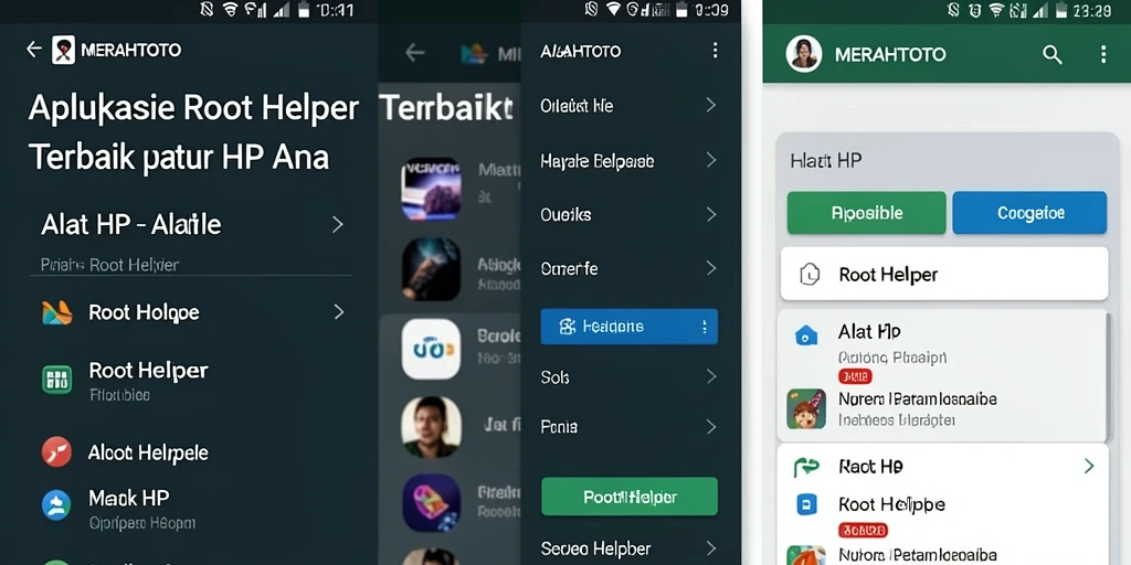 Antarmuka pengguna <strong>MERAHTOTO</strong> yang sederhana dan mudah dipahami.