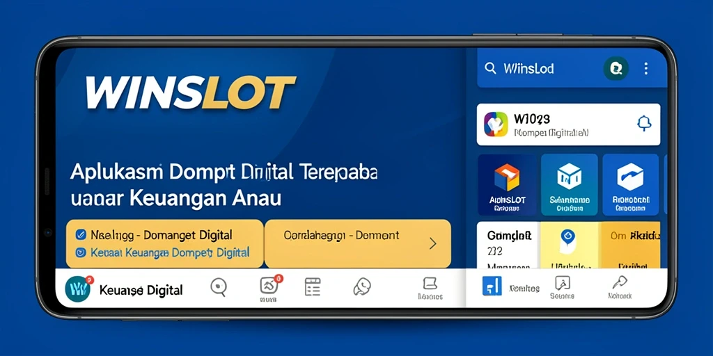 Tampilan antarmuka WINSLOT yang sederhana dan menarik untuk Dompet Digital.