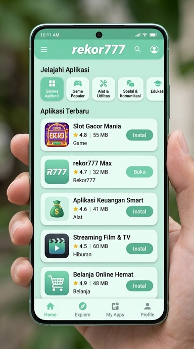 Tampilan katalog aplikasi rekor777